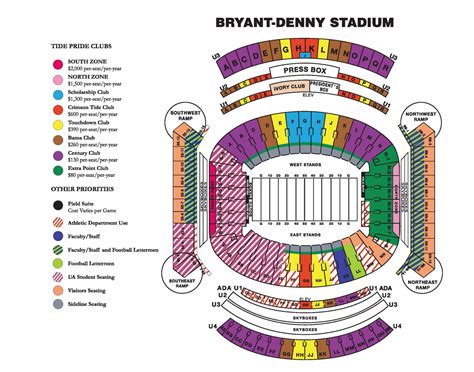 Alabama Stadium Seating Chart - Stadium Seating Chart