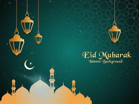 Premium Vector Cultural Islamic Eid Mubarak Festival Decorative