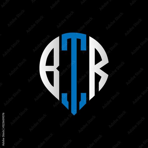 Btr Logo Monogram Isolated On Circle Element Design Template Btr