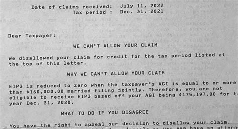 Irs Rejects Amended 2021 Recovery Rebate Credit Because Of 2020 Agi Rirs