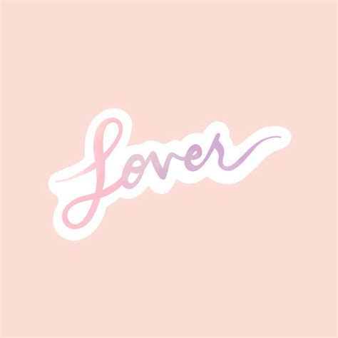 Taylor Swift Lover Sticker Etsy