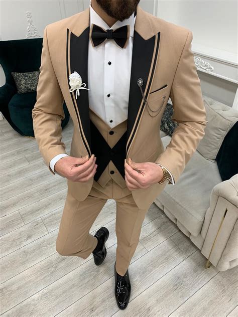 Gold Groom Wedding Suit For Men By