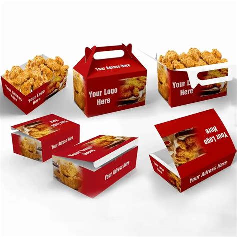 Custom Fried Chicken Boxes Wholesale Free Usa Shipping