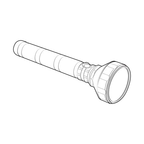 Flashlight Line Art Unique Image Collection For Coloring Books