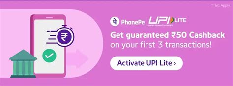 Phonepe Upi Lite Offer Guaranteed Cashback