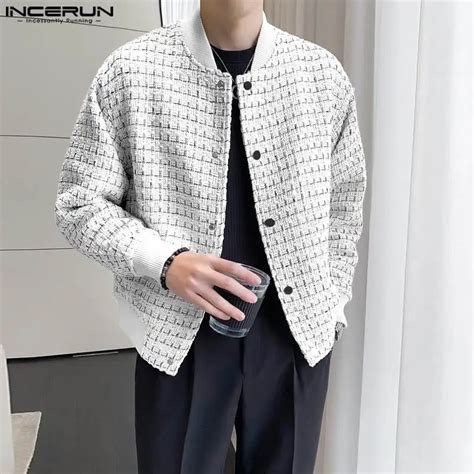 Incerun Tops Korean Style Handsome New Men Well Fitting Jackets