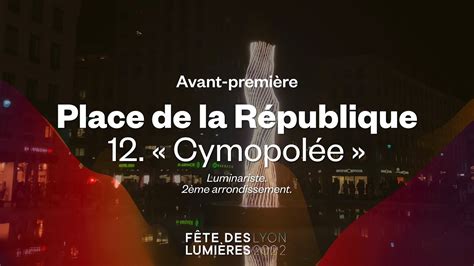 FÊTE DES LUMIÈRES LYON 2022 avant première place de la République