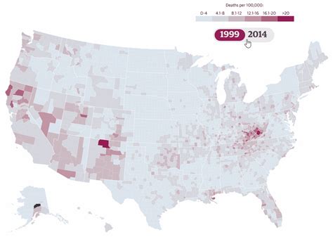 Mapping The Spread Of Americas Drug Overdose Epidemic Vivid Maps