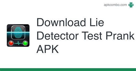 Lie Detector Test Prank Apk Android App Free Download