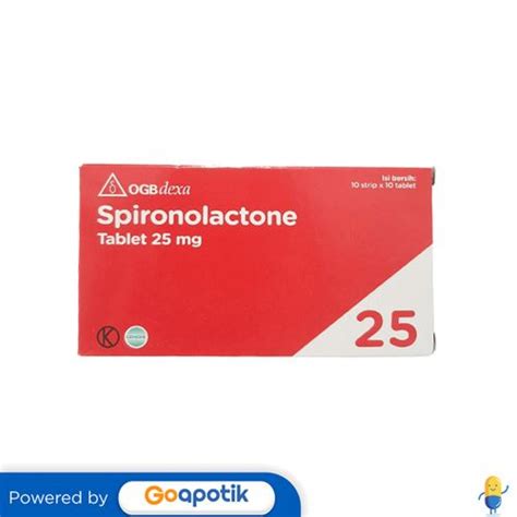 Jual Spironolactone Ogb Dexa Medica Mg Box Tablet Shopee Indonesia