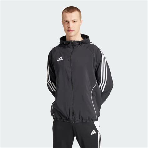 adidas Men's Soccer Tiro 24 Windbreaker - Black | Free Shipping with ...