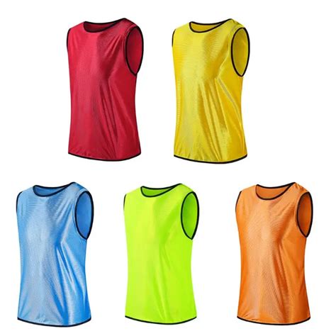 Sleeveless Soccer Training Team Vest Football Jerseys Sports Shirts