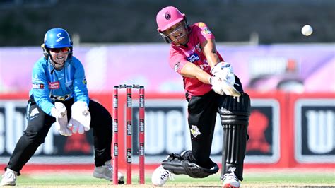 Sydney Sixers Women Beat Adelaide Strikers Women By Runs Adelaide