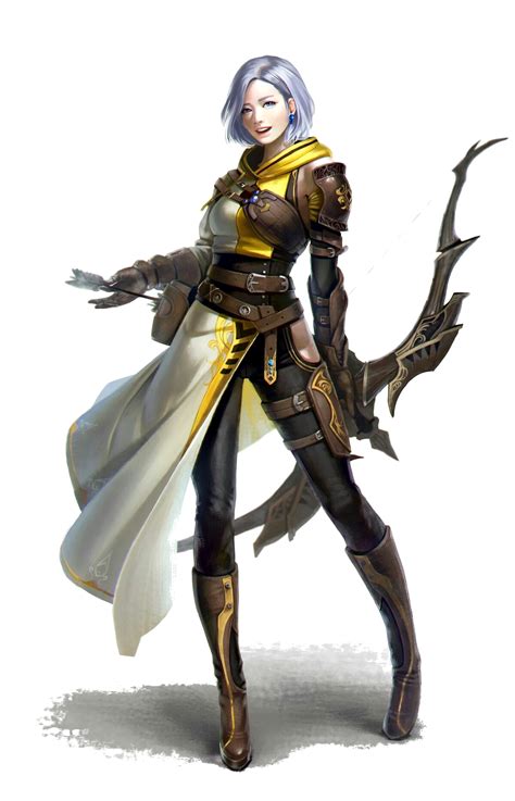 Female Human Archer Warrior Pathfinder Pfrpg Dnd Dandd D20 Fantasy Concept Art Characters