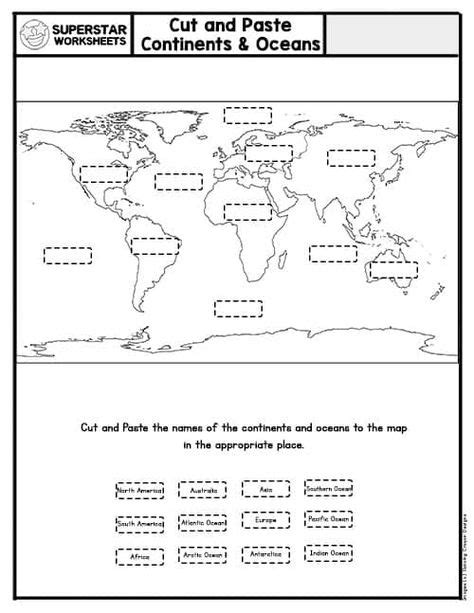 The Seven Continents Worksheet