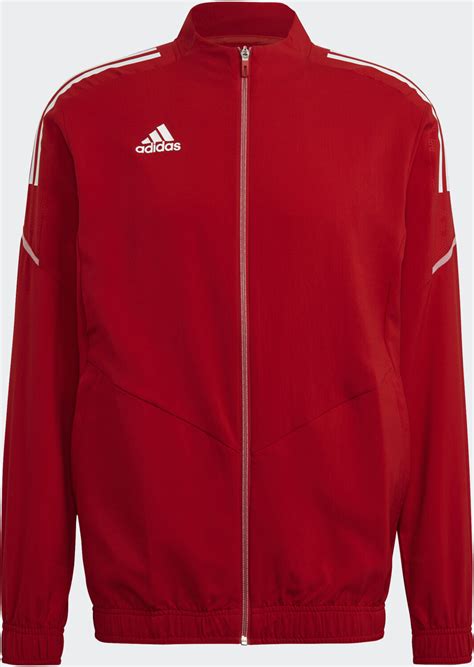 Adidas Man Condivo 21 Primeblue Presentation Jacket Team Power Red