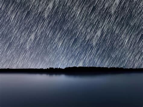 Premium Photo | Star trails over night sky night sky startrails