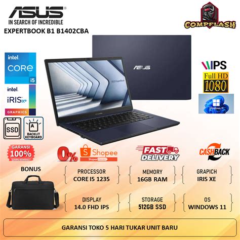 Jual Asus Expertbook B B Cba Intel Core I Ram Gb Gb Ssd