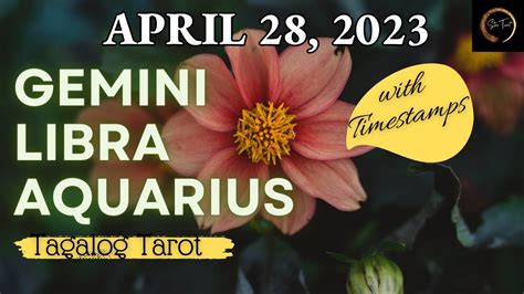 April 28 2023 Air Signs ♊️gemini♎️libra♒️aquarius🌈 Tagalog Tarot