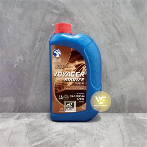 Jual ADNOC Voyager Bronze 20W 50 API SL 1 Liter Shopee Indonesia