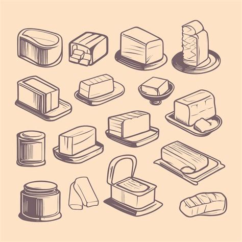 Premium Vector Vector Cheese Set