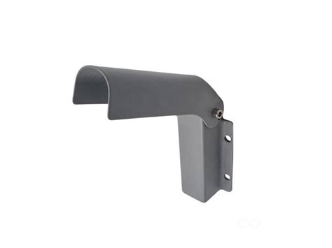 Soporte de pared basculante para alumbrado público 16 cm gris arena