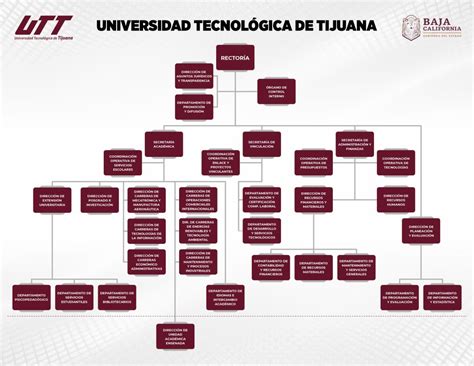 Organigrama Universidad Tecnológica De Tijuana Utt