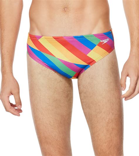 Speedo Pride Mens Printed One Brief Swimsuit At