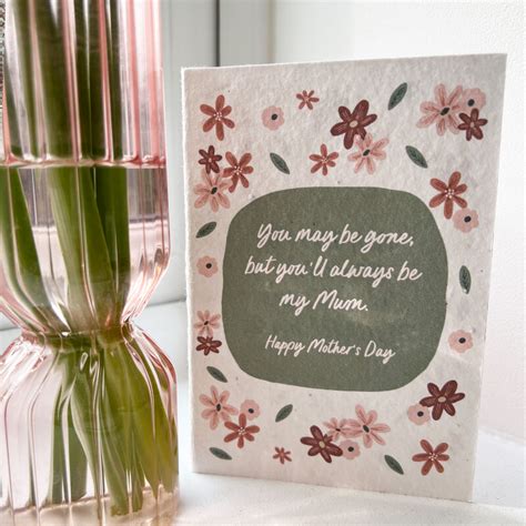 Always Be My Mum Plantable Seeded Mother S Day Card Sweetlove Press Personalised Prints