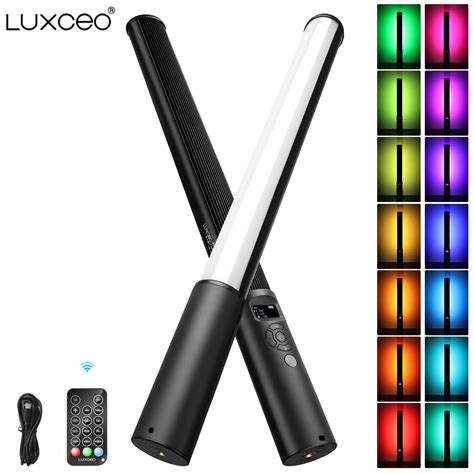 Luxceo P Light Wand Handheld Rgb Stick Led Colorful Photography