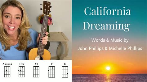 California Dreamin The Mamas And The Papas Ukulele Tutorial Youtube