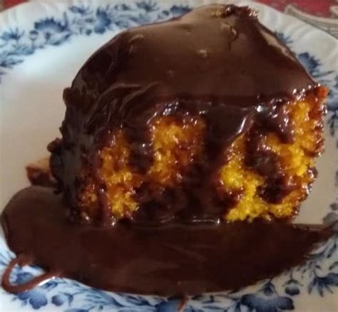 Bolo De Cenoura Floc O Cobertura De Chocolate E Leite Condensado