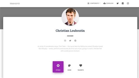 Profile Html Css Template