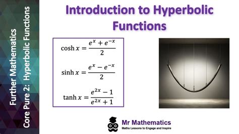 Introduction To Hyperbolic Functions Mr Mathematics