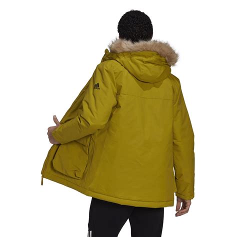 Adidas Utilitas Hooded Parka Jacket Mens Pulse Olive