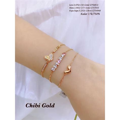 Jual Chibigold Gelang Tangan Emas Kadar K G Chibi Gold