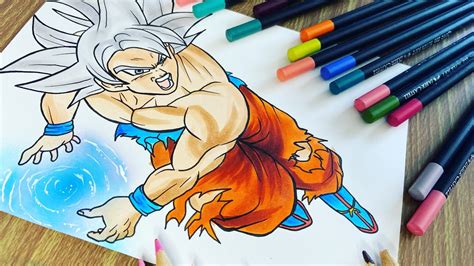 Como Desenhar O Goku Instinto Superior Completo Passo A Passo Art