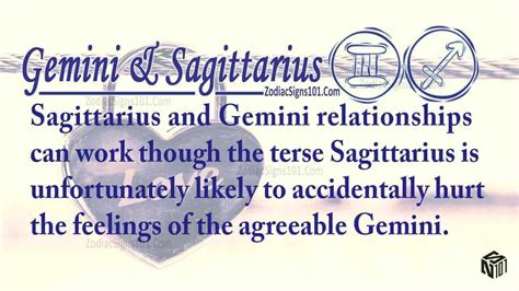 Gemini Sagittarius Partners For Life In Love Or Hate Compatibility And Sex Zodiacsigns101