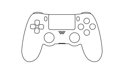 Ps5 Controller Vector Drawing Graphic Objects Creative Market