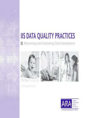 Fillable Online IIS DATA QUALITY PRACTICES Repository Immregistries