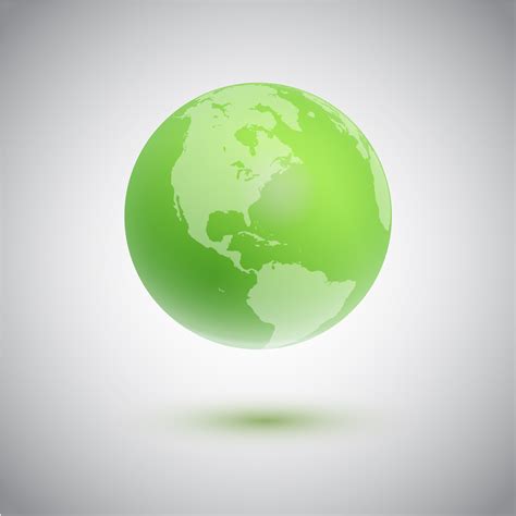 Green globe, vector illustration 309587 Vector Art at Vecteezy