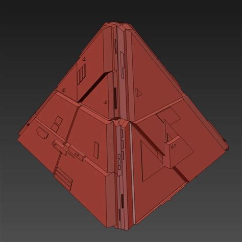 D Model Sci Fi Pyramid Shape Triangle Vr Ar Low Poly Cgtrader