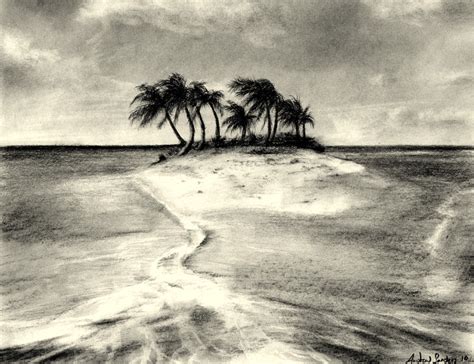 Beach Island Drawing By Pinsetter1991 On Deviantart