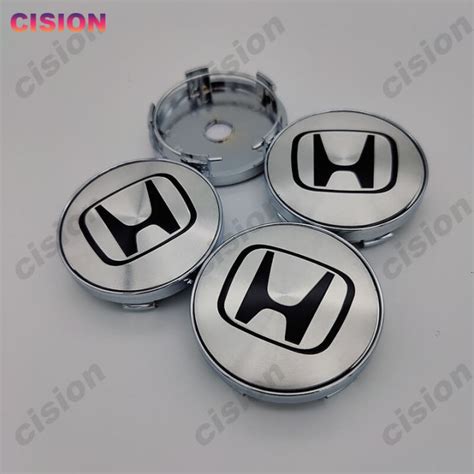 Pcs Mm Silver Black Car Emblem Wheel Center Rim Hub Caps Decal