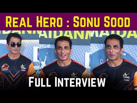 Real Hero Sonu Soods Full Interview At Tennis Premier League Season