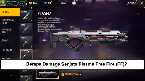 Berapa Damage Senjata Plasma Free Fire Ff Esportsku