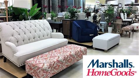 MARSHALLS HOME GOODS FURNITURE SOFAS ARMCHAIRS SHOP WITH ME SHOPPING