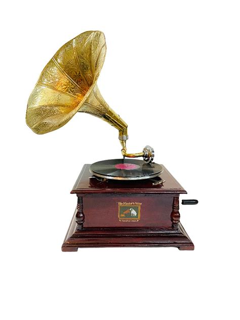 Hmv Gramophone Antique Fully Functional Working Phonograpf Etsy India