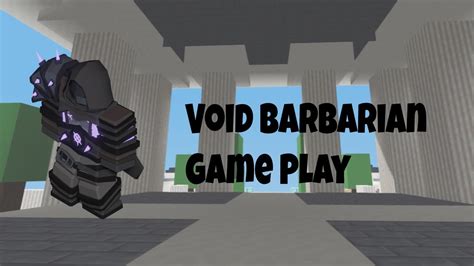 VOID BARBARIAN GAMEPLAY ROBLOX BEDWARS YouTube