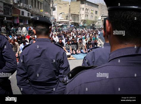 Jordan Demonstrations In The Streets Of Amman With Increased Security